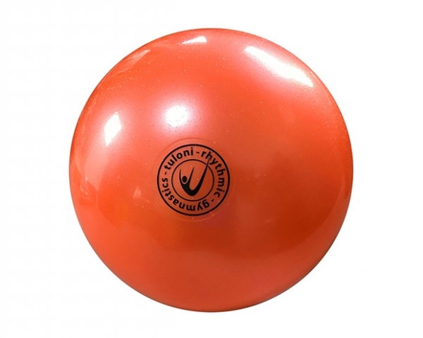 Palla Glitterata per Corsi Arancione 18 cm