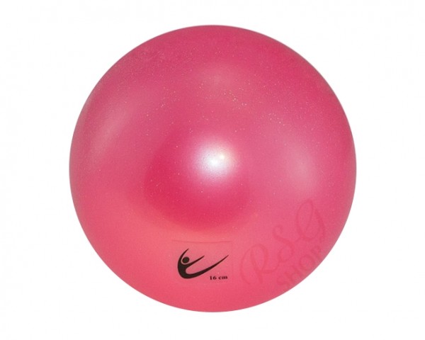 Palla Glitterata per Corsi Rosa 16 cm