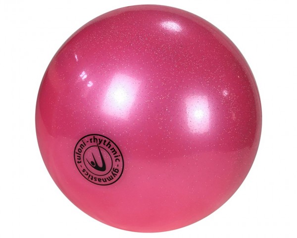 Palla Glitterata per Corsi Rosa 18 cm