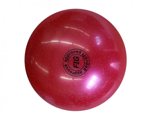 Palla Glitterata per Corsi Rossa 18 cm