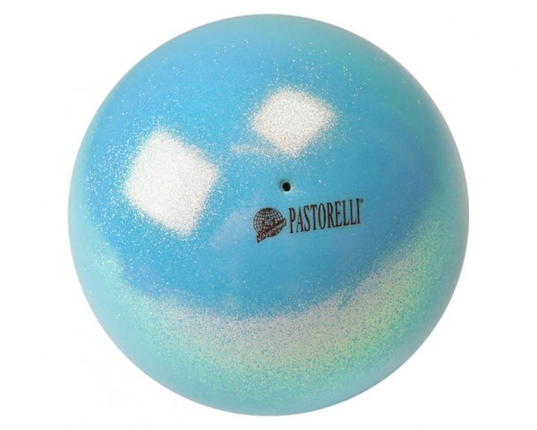 Palla Pastorell Glitter Azzurro HVi 18 cm - 00031